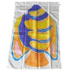 AGC Outdoor Garden Flag Tropical Fish Rod Pocket Nylon 42 inch White Blue Orange